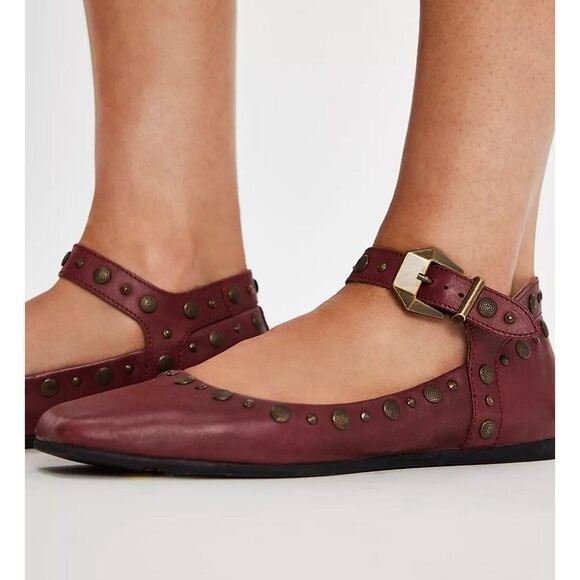 Free People Shoes Mystic Mary Jane Studded Women's Flats 9.5